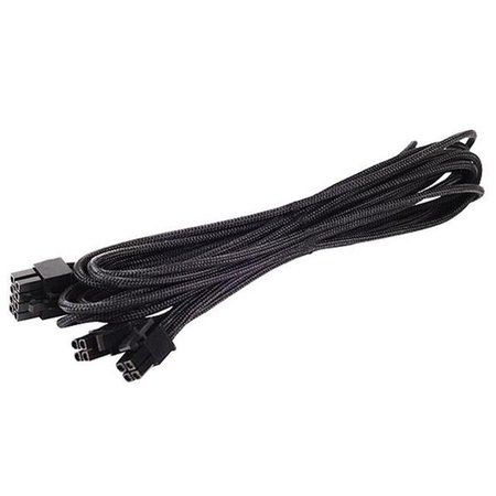 DYNAMICFUNCTION 750mm; 8 Pin Individually Sleeved Modular Cable - Black DY688810